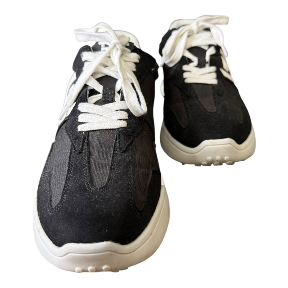 Sam Edelman Langley Men’s Platform Sneakers Black White Logo Retro Size 10 - Picture 9 of 12